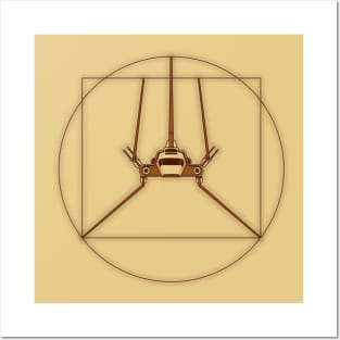 Shuttle Vitruvian - Design 3 Posters and Art